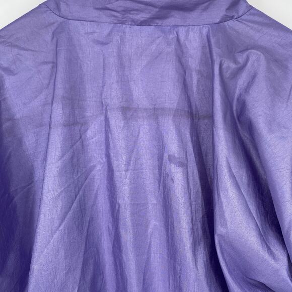 Vintage 80’s Full Zip Reversible Neon Wind Breaker Women’s Size L - Picture 4 of 10